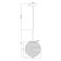 Suspension lamp Maytoni P031PL-01CH, E27, 1x60 W, 250x250x1635 mm, Chrome