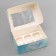Box for 6 cupcakes with a window, "beautiful moments", 25 x 17 x 10 cm, confectionery packaging
