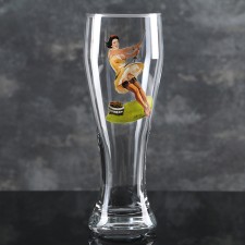 A glass of beer Pin-up beer, glass, 500 ml, MIX drawing