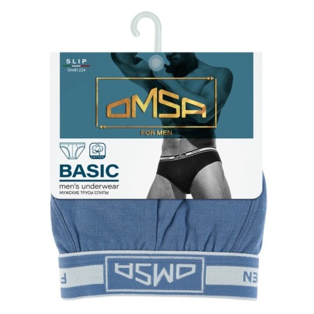 Panties Men's slips Omsa 1224, size 48, Jeans color-2
