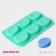 The form for baking is the “figure. Oval ", silicone, 28 × 16 × 2 cm, 6 cells, color mix