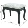 Retro banquet with storage, 550x330x430, wenge, fabric Mercury