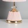 Table lamp "Claudia" 1x40W E27+LED backlighting pink/gold 15x15x32.5cm