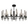 Supreme chandelier, 8x40W E14, black color
