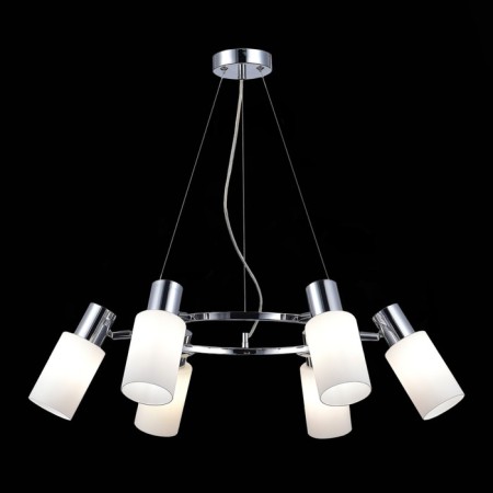 Suspended EVOLUCE lamp. Sle1139-103-06. Gessi. 6x60 watts, E14, 72x72x19 cm, chromium color-1
