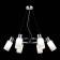 Suspended EVOLUCE lamp. Sle1139-103-06. Gessi. 6x60 watts, E14, 72x72x19 cm, chromium color
