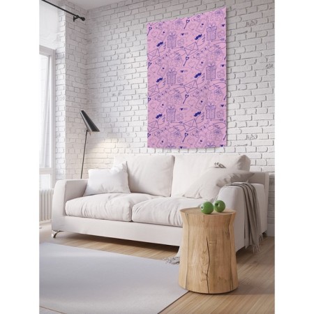 Decorative panel with photo printing "Epistles of love", vertical, size 150x200 cm