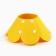 Soft collar for animals felt felt, yellow cent, size l