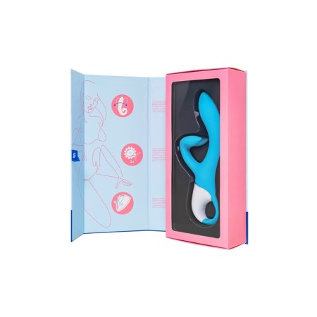 Unrealistic vibrator Satiffyer Embrace Me, silicone, blue color-18