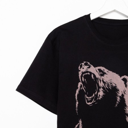 Male T -shirt "Bear" p. 52, black-8