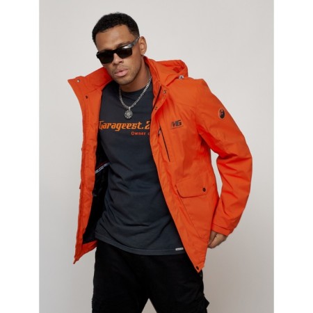 Sports male jacket, size 56, orange color-6