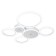 LED lamp 72W 6700lm 3000K-6000K, size 66x64x6 cm