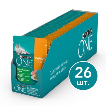 Wet feed Purin One for home cats, chicken/carrots, 75g-10