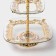 Floor - square fruit "Fenses", 2 tiers, d = 18/29 cm, height 49 cm, glass