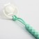 Holder for the nipple - dummies of "rhombics", silicone, green color