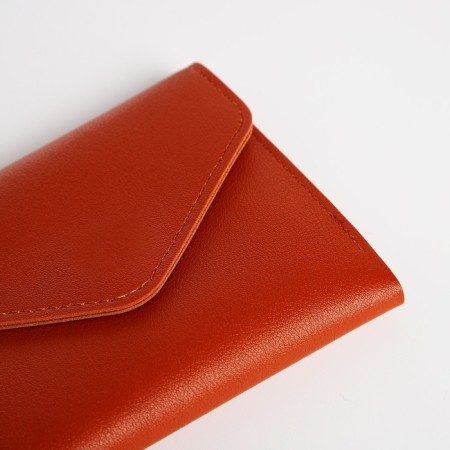 Women's wallet on the button, redhead color-2