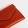 Women's wallet on the button, redhead color