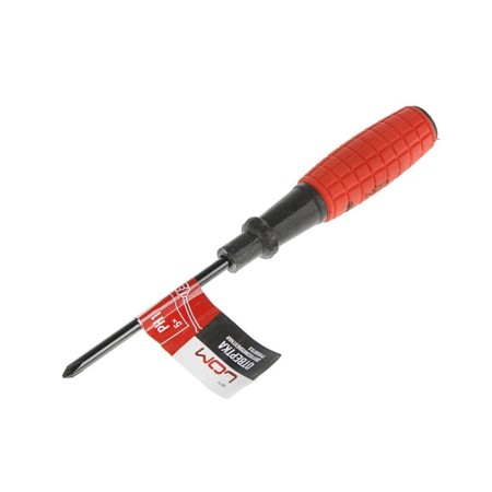 Scrap screwdriver, rubberized handle, PH1 x 100 mm