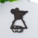 Keychain-keyword metal "Mouse in a scarf" 4.4x3.7 cm