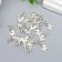 Decor Metal for creativity "Bunny with a flower" silver 5777 1.8x1 cm