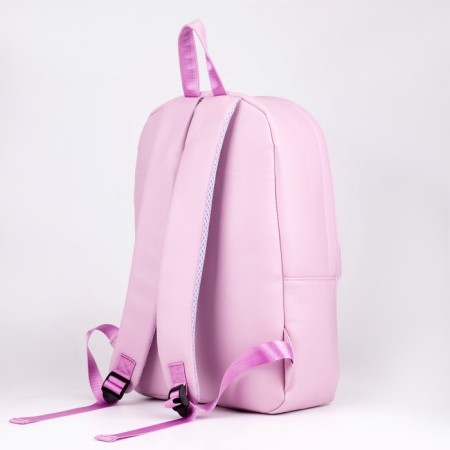 Women's backpack made of artificial leather, Textura, pink color-3