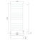 Electric heated towel rail Larusso "Quatro" P11, 500x1200 mm, 314 watts, universal