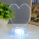 Spinker "heart" LED 3XAG10 with marker for inscriptions 10x10x13 cm