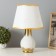 Table lamp "Alba" 1x40W E14 white/gold 24x24x40cm