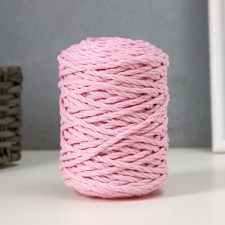 Knitting cord 80% cotton, 20% polyester twisted 3 mm, 185g/45m, 30-sv.-pink