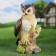 Garden figure "Filin on a snag"