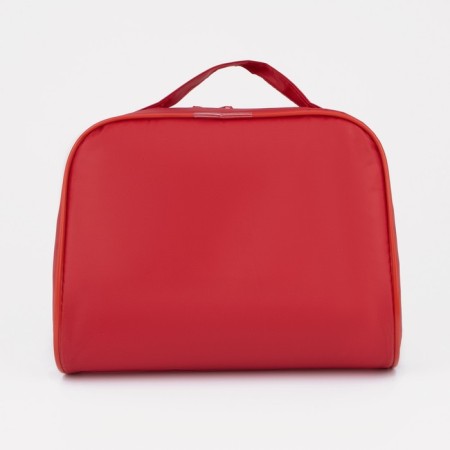 Cosmetic bag with lightning, with a pen, red color-2