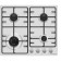 Hlect surface Maunfeld Eghe.64.3sts-EW, gas, 4 burners, silver