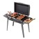 Marbage "Classic 600k" 100.2 x 38 x 69 cm, 2 mm, folding legs, side shelves, lid