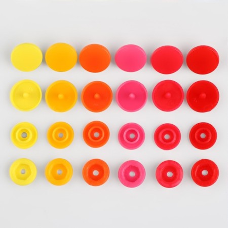 Plastic buttons, D = 12 mm, 360 pcs, in the organizer, colorful color-4