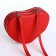 Bag Women's Cross-Bodi with a zipper, red color