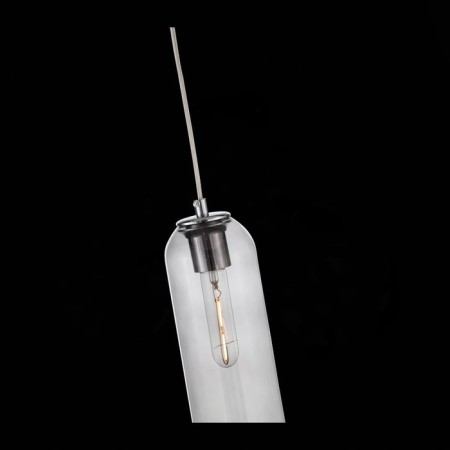 Suspension lamp ST LUCE. SL1145.143.01. Callana. 1x60 watts, E27, 10x10x50 cm, chromium color-6