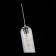 Suspension lamp ST LUCE. SL1145.143.01. Callana. 1x60 watts, E27, 10x10x50 cm, chromium color