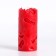 Candle-cylinder "openwork", 6x15 cm, red