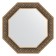Mirror in the baguette frame, silver monogram 101 mm, 79.4x79.4 cm
