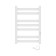 Towel Electric Laris Hephaestus Cheka, 500x800 mm, 7 crossbars, right, white