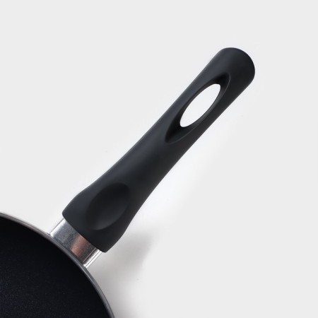 Field frying pan Basic, D = 22 cm, plastic handle, anti -stick coating, induction, black color-2