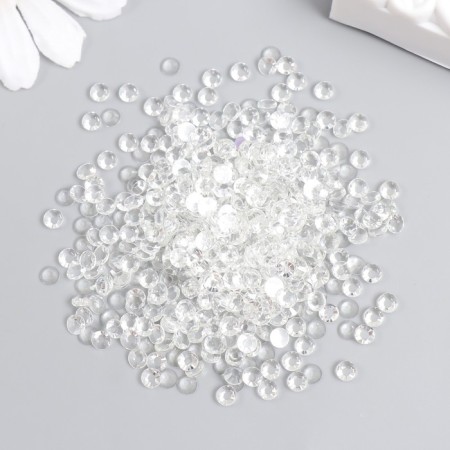 Decor for creativity plastic "Crystals. Transparent" set 10 grams d = 0.4 cm-1