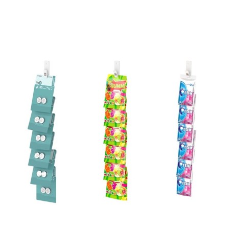 Suspended strip tape l = 38, 6 clothespins, white color-6