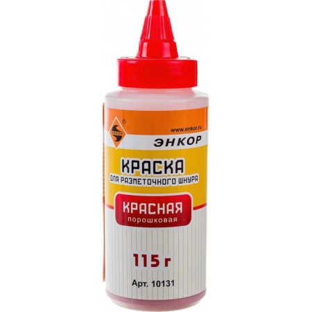 Powder coloring for painting cords Encor 10131, Red, 115 g