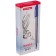Ballic pen 1.0 mm, Triangle Silver, blue ink, three -sided