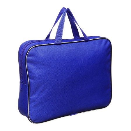 Folder with handles textile A4, 350 x 270 x 70 mm, calligrata "office", inner pocket, blue