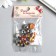 Buttons plastic for creativity 1 Process "Ball holography. Orange" set 12 pcs d = 1.2 cm