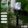 Garden lamp on the solar battery "Cylinder beveled", 7 × 36 × 7 cm, 1 led, white glow