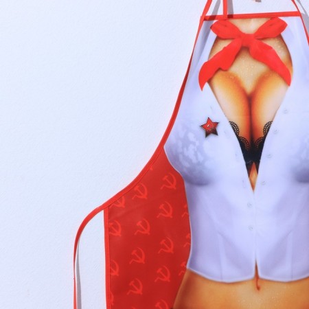 Apron Textile "Cook! Always cook!"-3