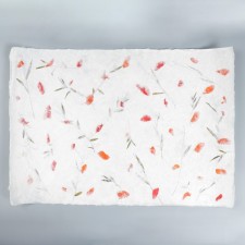 Handmade paper with flowers and herbs 